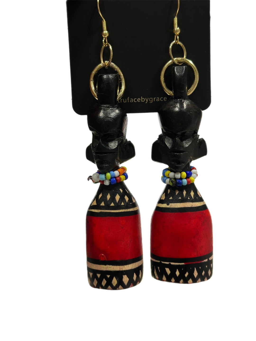 The Maasai Wood Crafted Earrings - Trufacebygrace