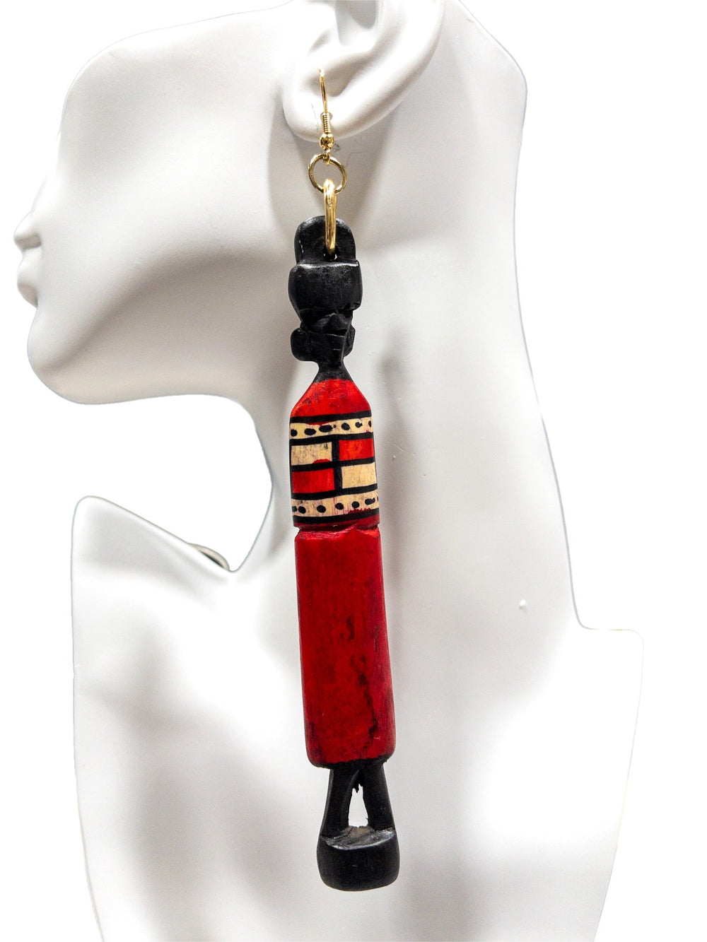 The Maasai Wood Crafted Earrings - Trufacebygrace