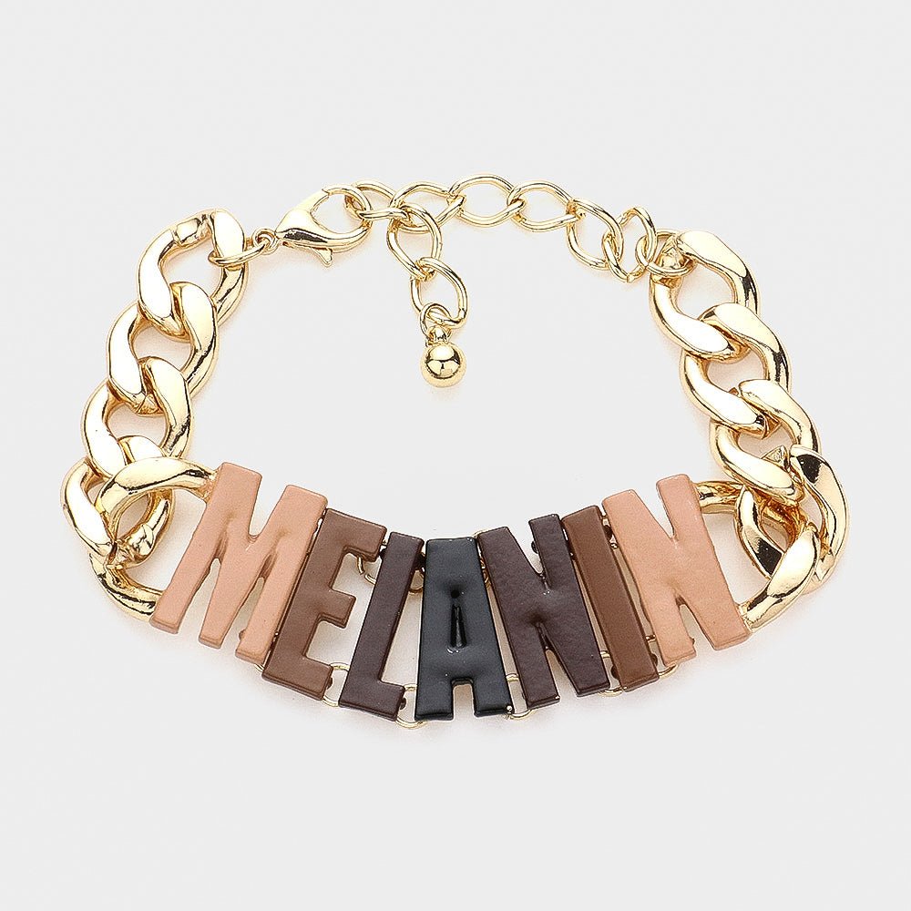 The Melanin Perfection letters Bracelet - Trufacebygrace