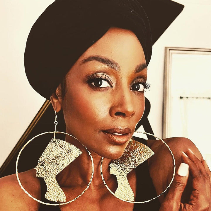 The Queen Nefertiti Circular Statement Earrings - Trufacebygrace