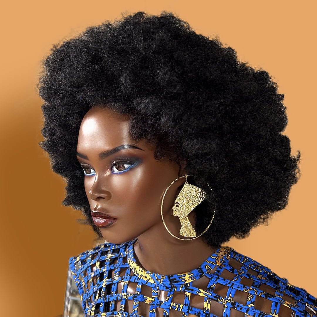 The Queen Nefertiti Circular Statement Earrings - Trufacebygrace