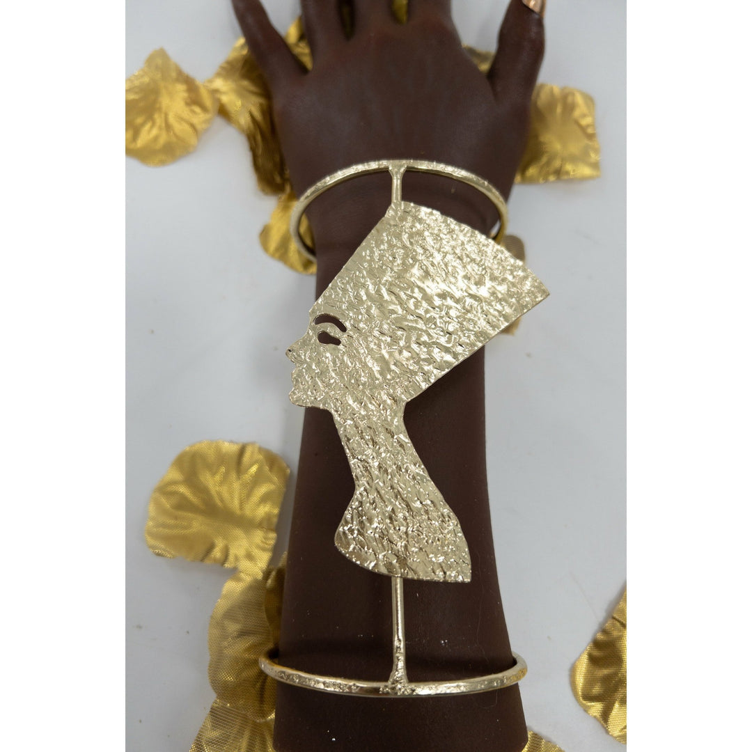 The Queen Nefertiti Statement Bangle/bracelet/ hand cuff - Trufacebygrace