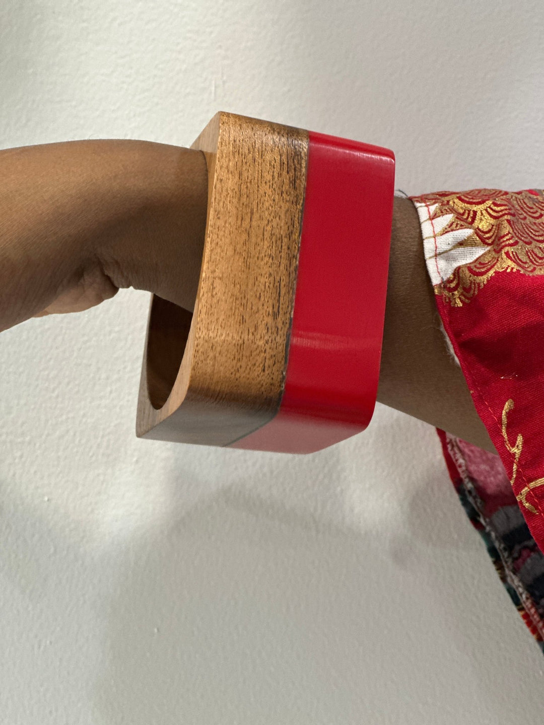 The Sedona Cuff: Two - Tone Wood & Resin Bangle - Trufacebygrace