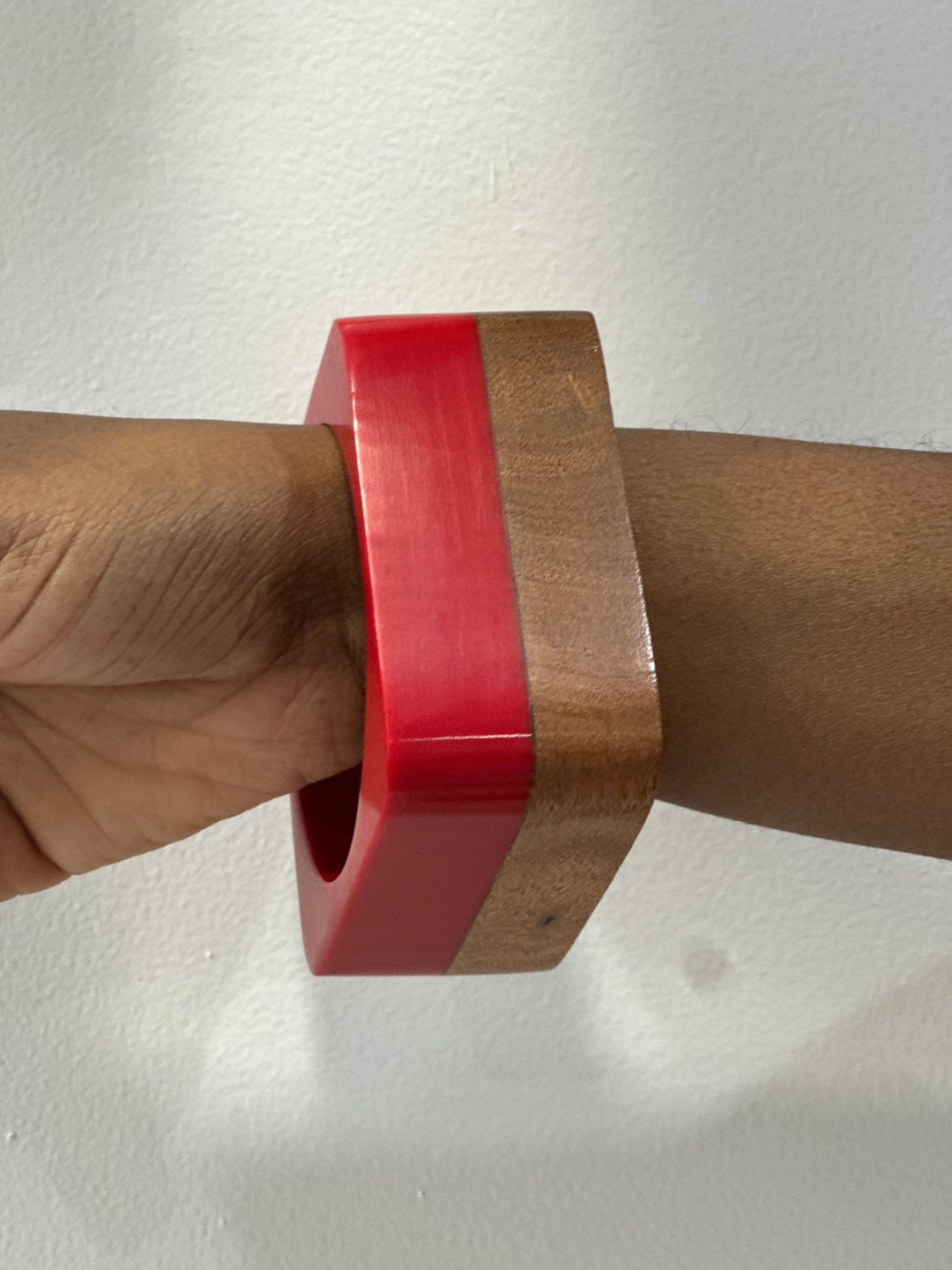 The Sedona Cuff: Two - Tone Wood & Resin Bangle - Trufacebygrace