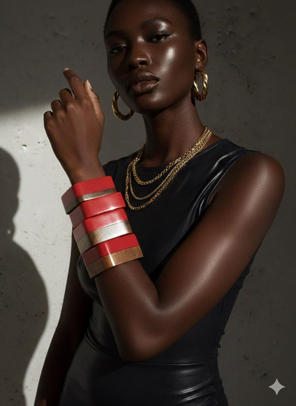 The Sedona Cuff: Two - Tone Wood & Resin Bangle - Trufacebygrace