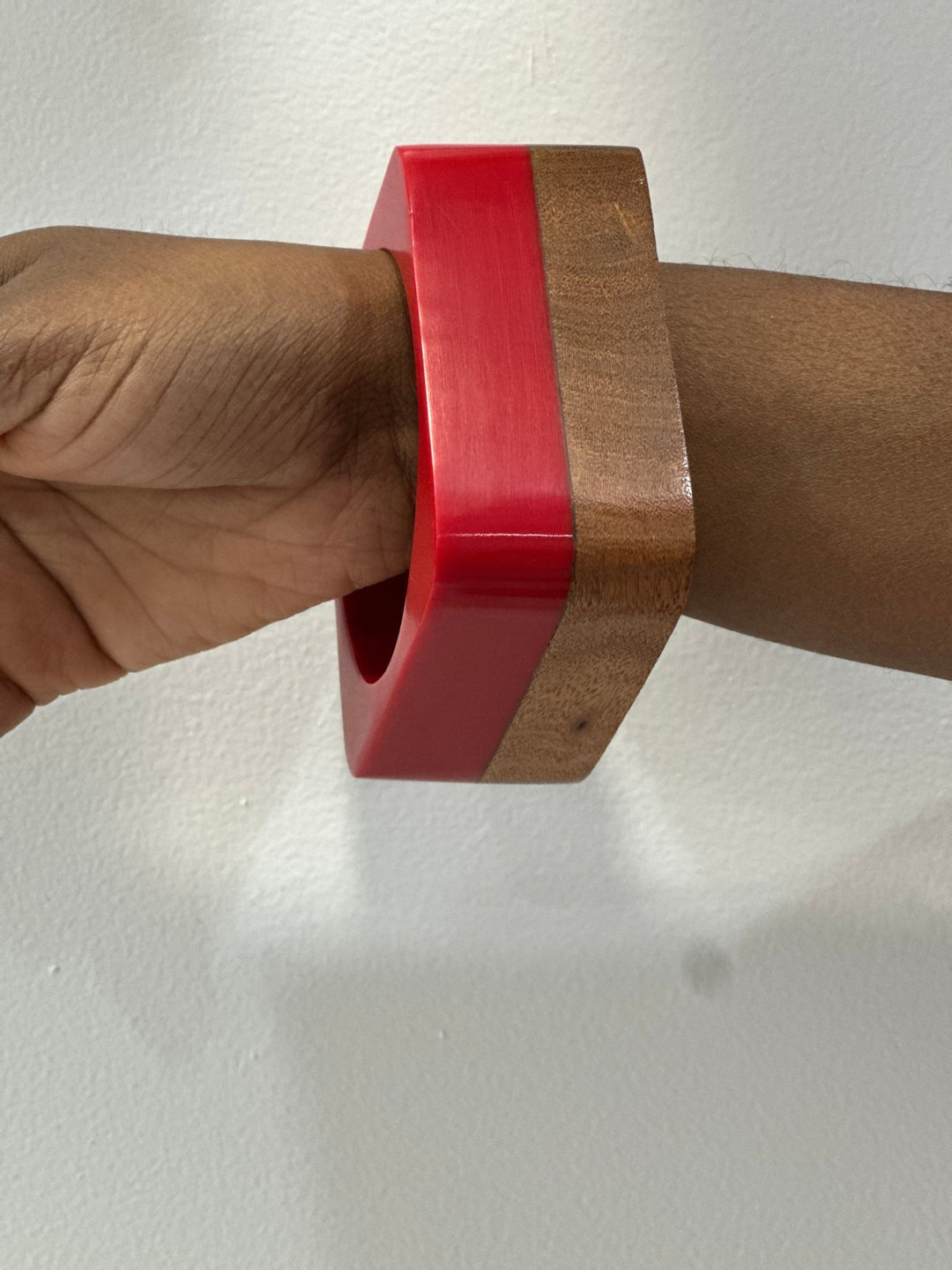 The Sedona Cuff: Two - Tone Wood & Resin Bangle - Trufacebygrace