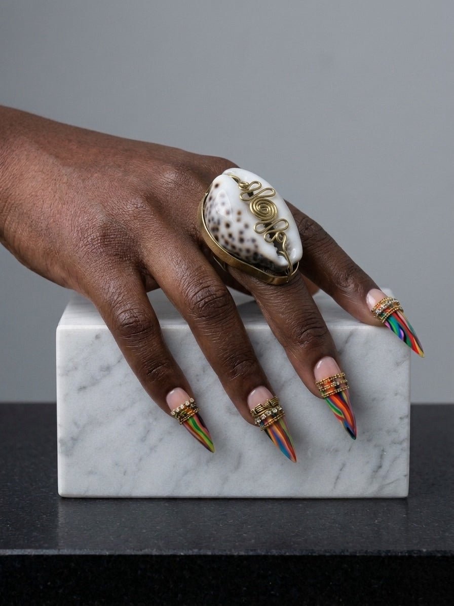The Sovereign Cowrie / Cowry Statement Ring - Trufacebygrace