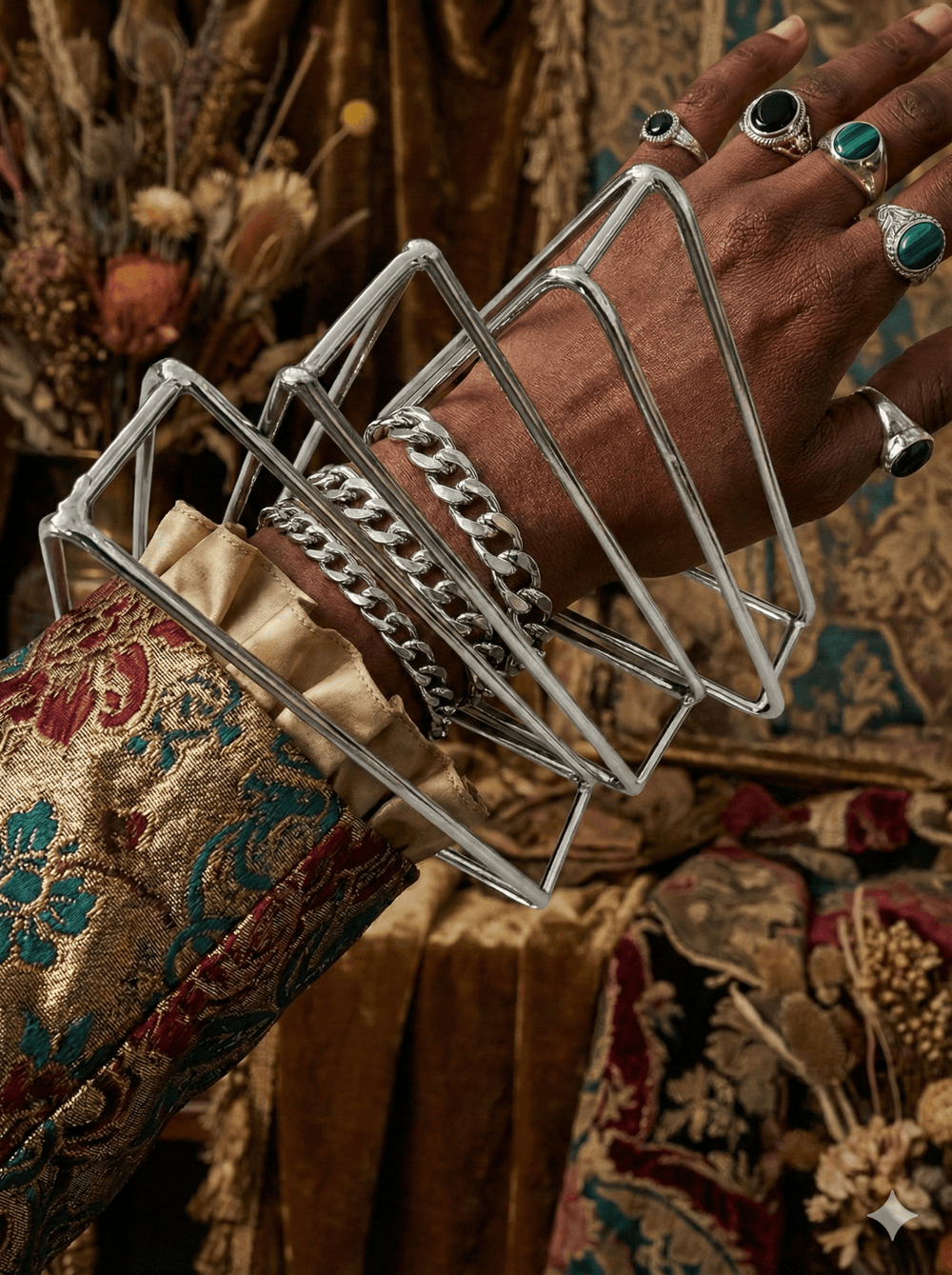 The Triangular Prism Cuff bracelet/ bangle - Trufacebygrace