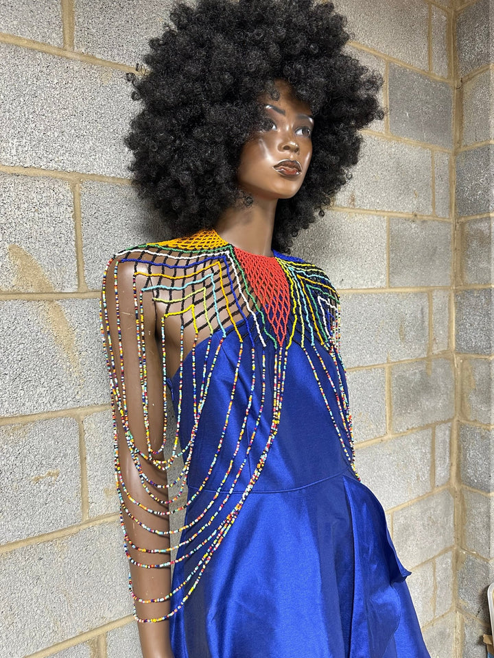 The Zuluzan beaded body piece/ necklace - Trufacebygrace