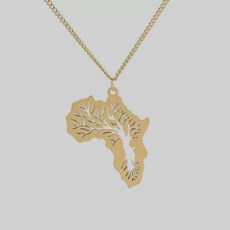 Tree of Life Africa Necklace - Trufacebygrace