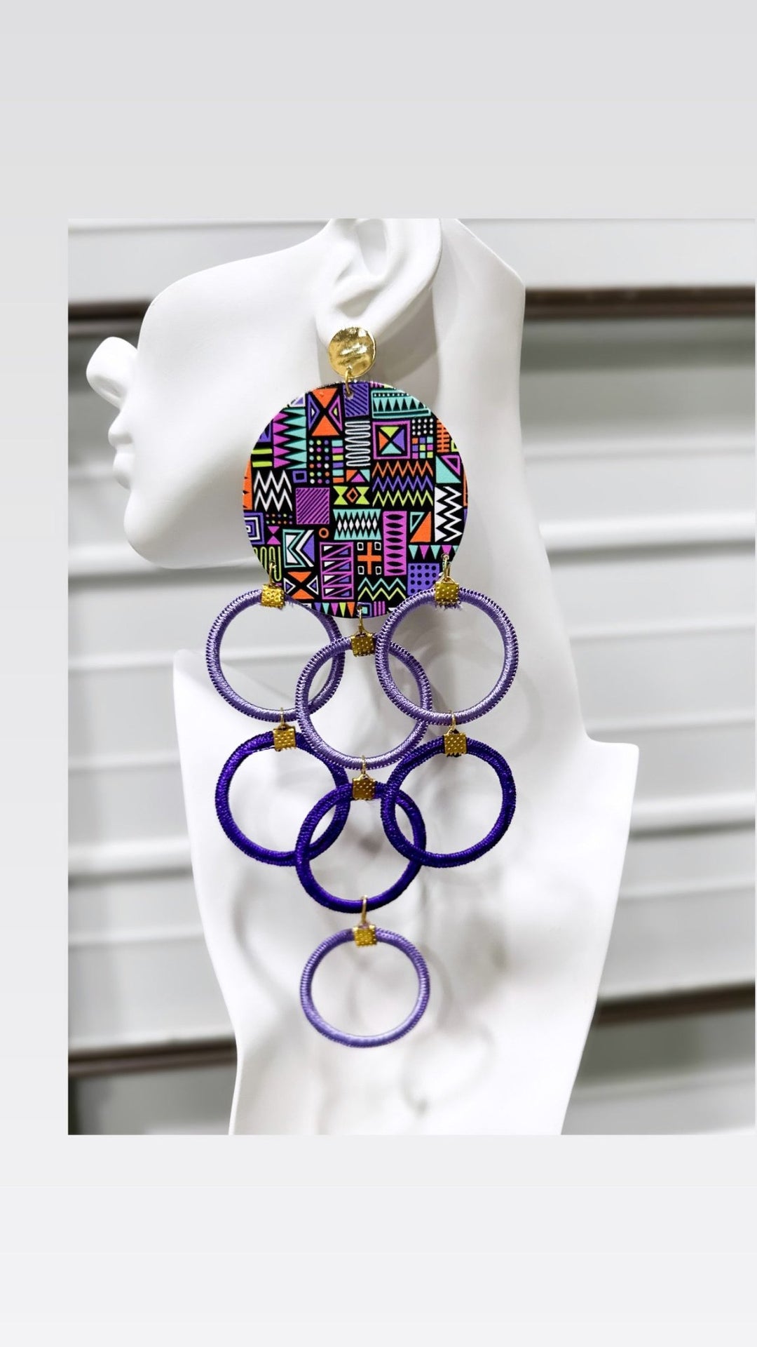 Tribal Loops Circles Earrings - Trufacebygrace