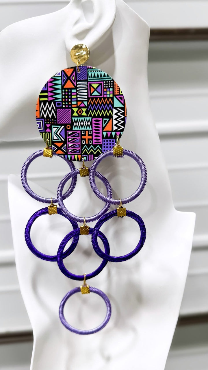 Tribal Loops Circles Earrings - Trufacebygrace