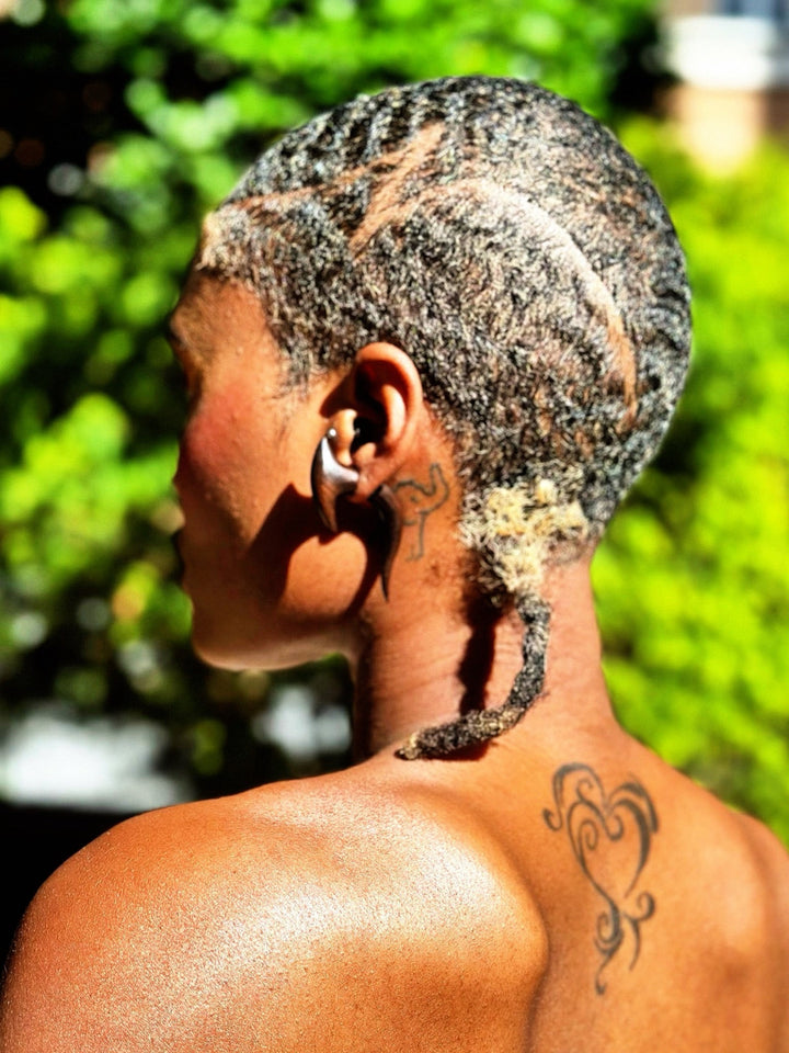 Tribal Wood Faux Tapers | Illusion Split - Gauge Earrings - Trufacebygrace