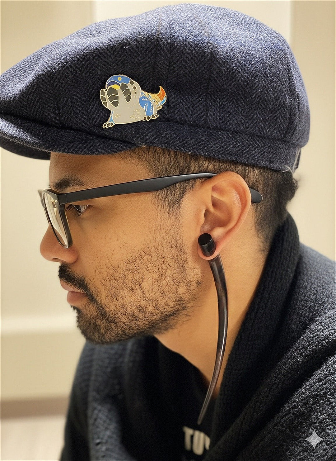 Tribal Wood Faux Tapers | Illusion Split - Gauge Earrings - Trufacebygrace