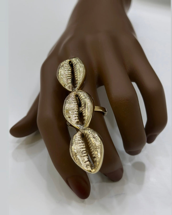 Triple Cowry Empress Ring - Trufacebygrace