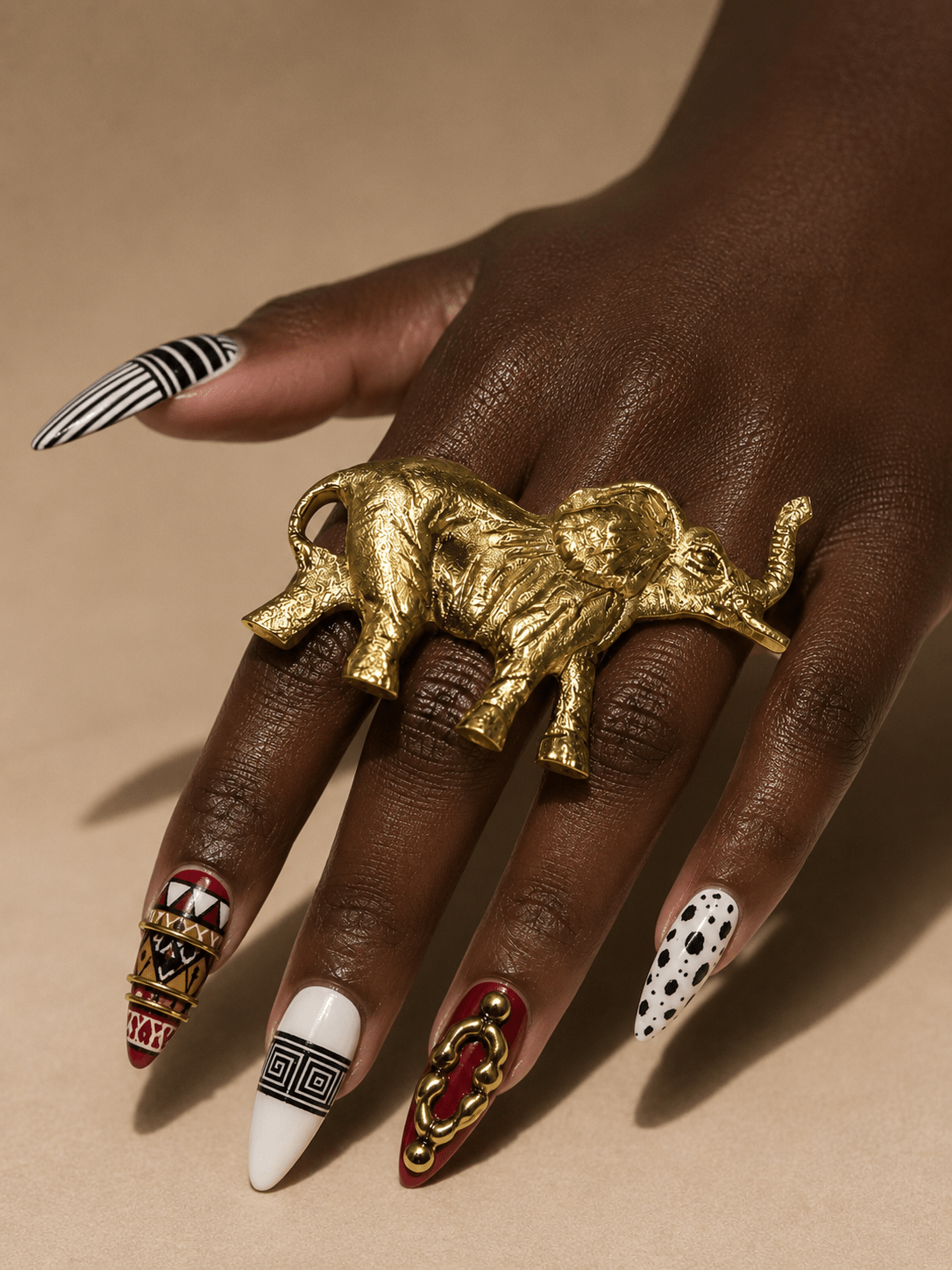 Trunk Up Elephant Ring - Trufacebygrace