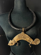 Tuareg / Berber Vintage Metal and Leather Necklace - Trufacebygrace