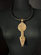 Tuareg / Berber Vintage Metal and Leather Necklace - Trufacebygrace