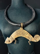 Tuareg / Berber Vintage Metal and Leather Necklace - Trufacebygrace