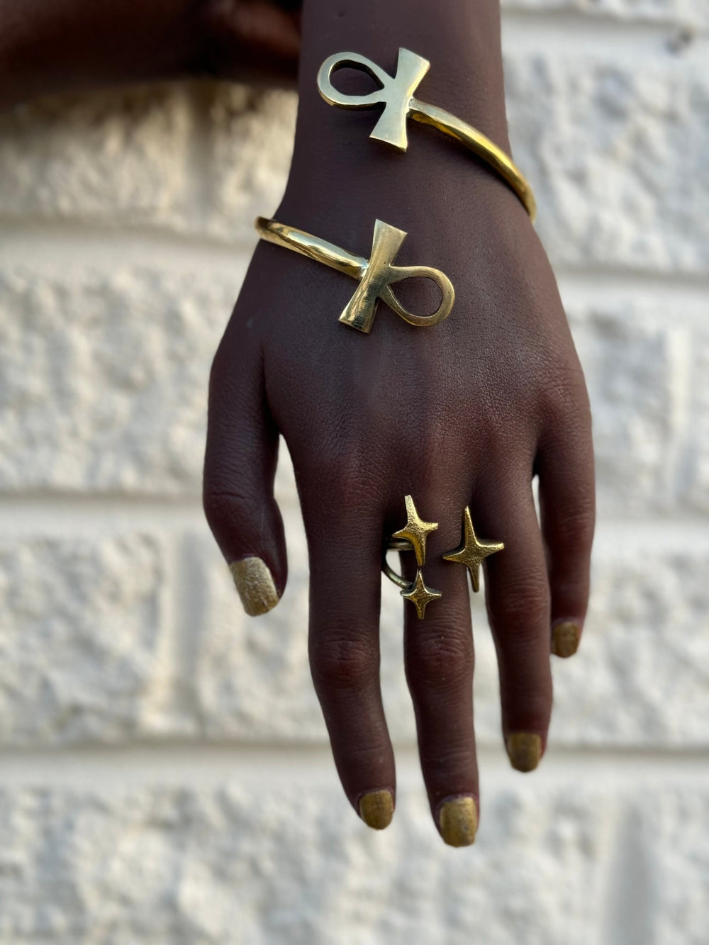 Twinkle Stars Brass Ring - Trufacebygrace