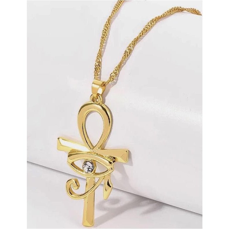 Twosret Ankh and Eye of Horus Necklace - Trufacebygrace