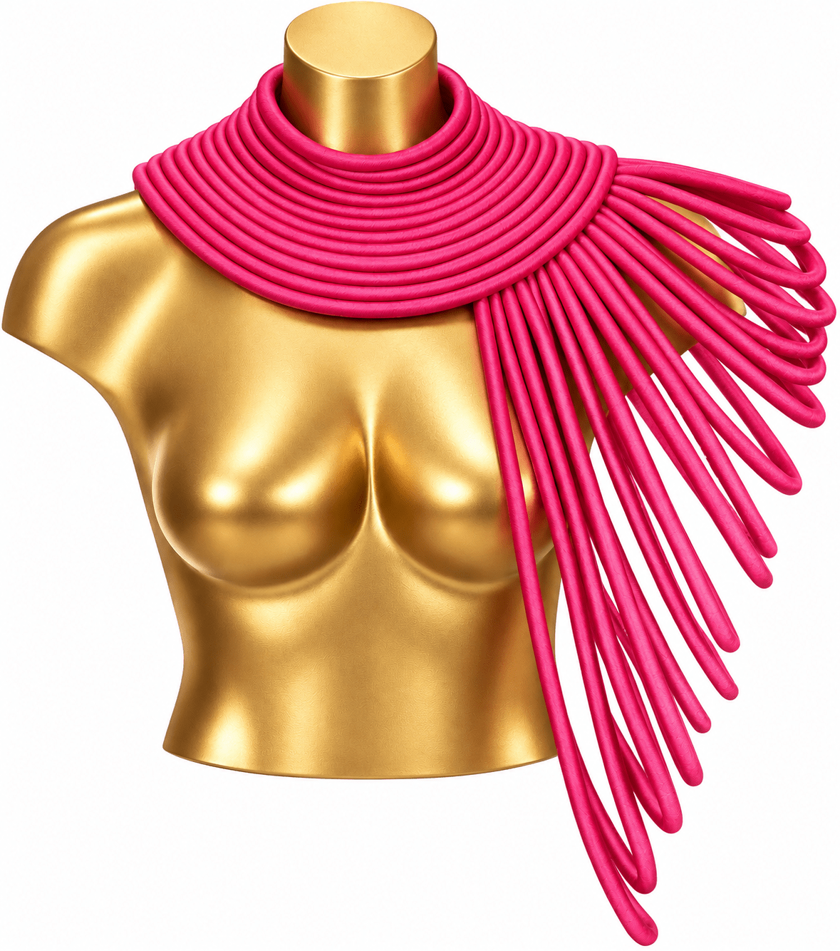 Ubuntu Goddess Statement Necklace- One shoulder - Trufacebygrace