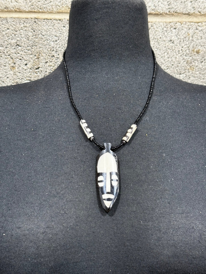 Unisex Tribal face mask Necklace - Trufacebygrace