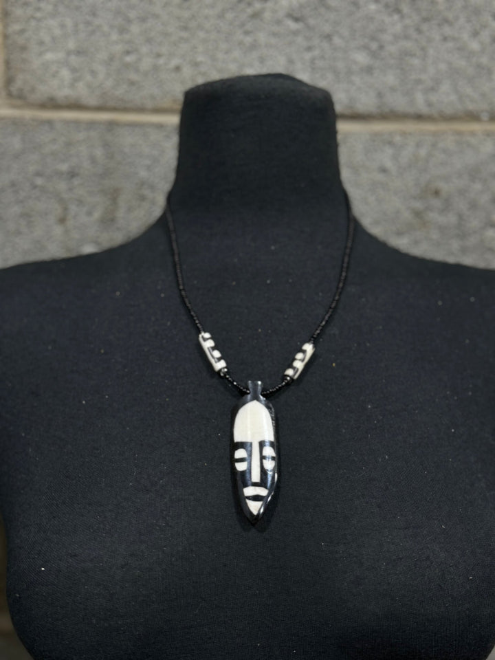 Unisex Tribal face mask Necklace - Trufacebygrace