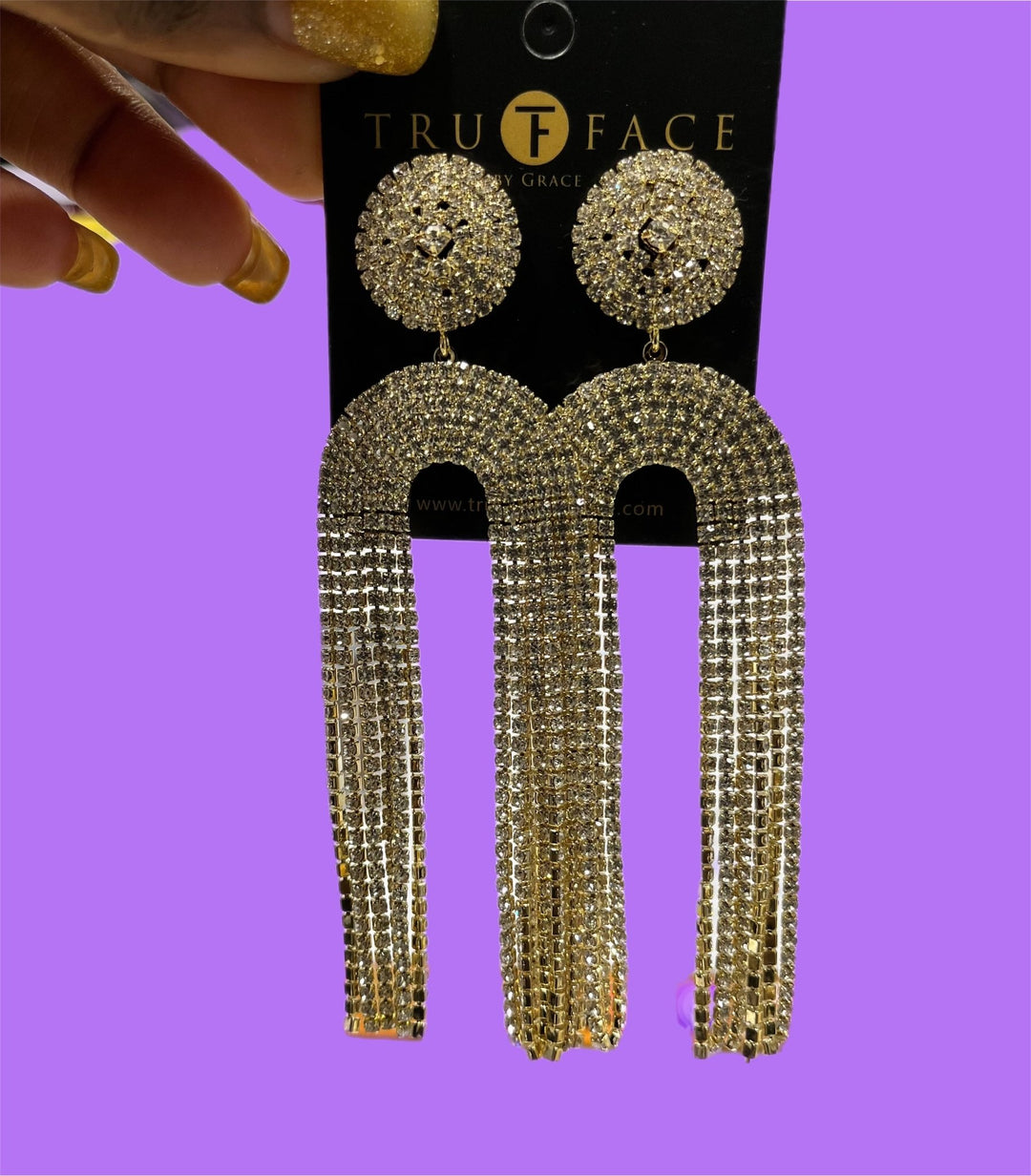 Uwale Rhinestone Earrings - Trufacebygrace