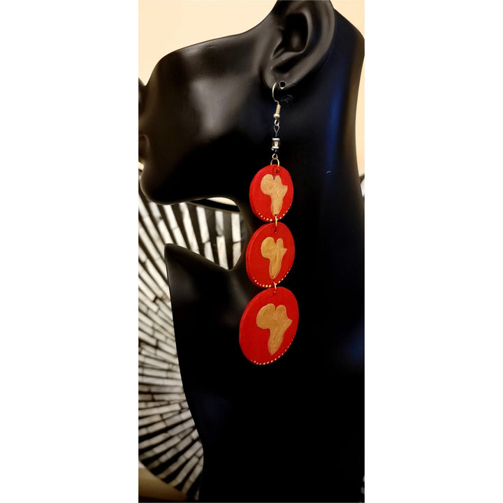 Vipuli Wooden Teired Earrings - Trufacebygrace