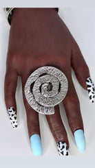 Vortex Plated Brass Statement Adjustable Ring - Trufacebygrace