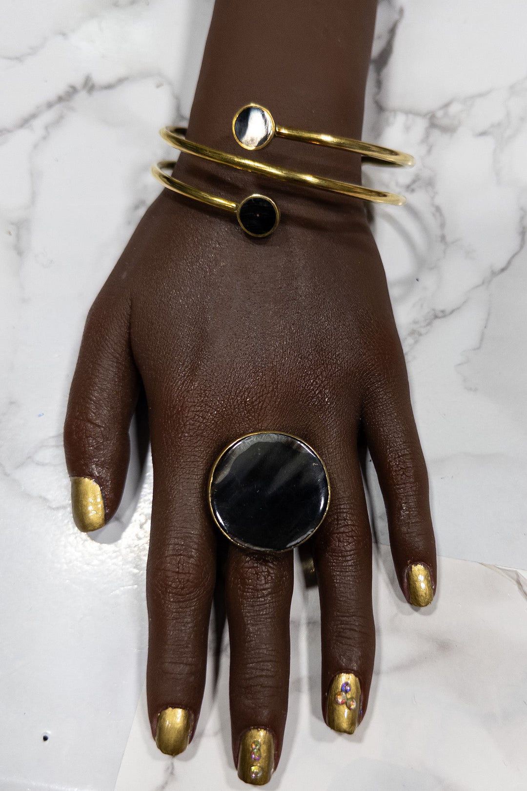 Warrior bone /Brass Ring - Trufacebygrace