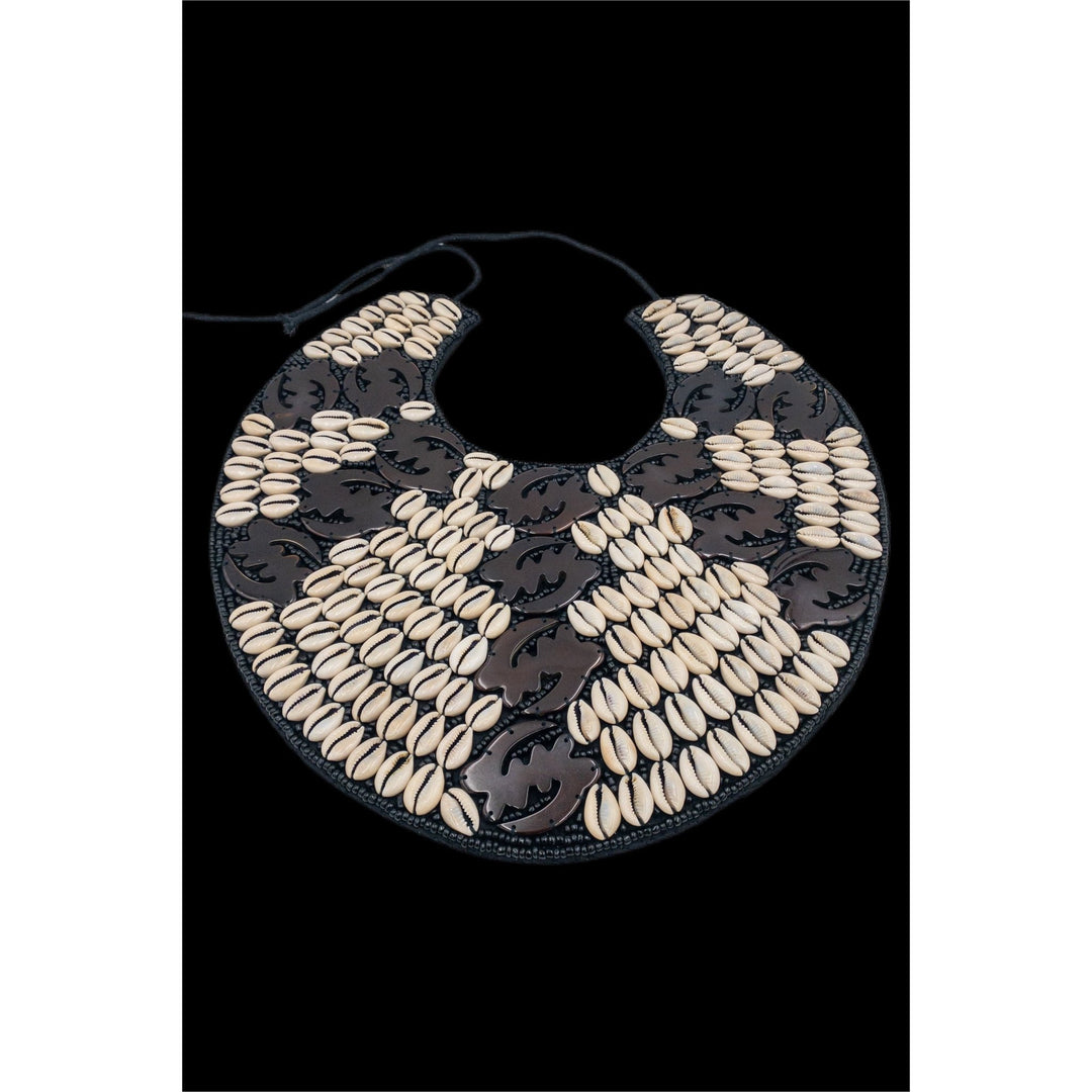 Winnie Mandela statement Beaded and cowry shell Bib - Trufacebygrace