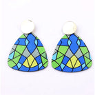 Winnie Wooden STUD earrings - Trufacebygrace