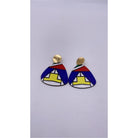 Winnie Wooden STUD earrings - Trufacebygrace