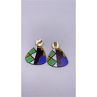 Winnie Wooden STUD earrings - Trufacebygrace