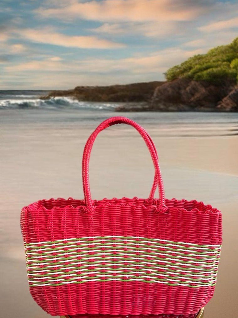 Woven Beach Bags - Trufacebygrace