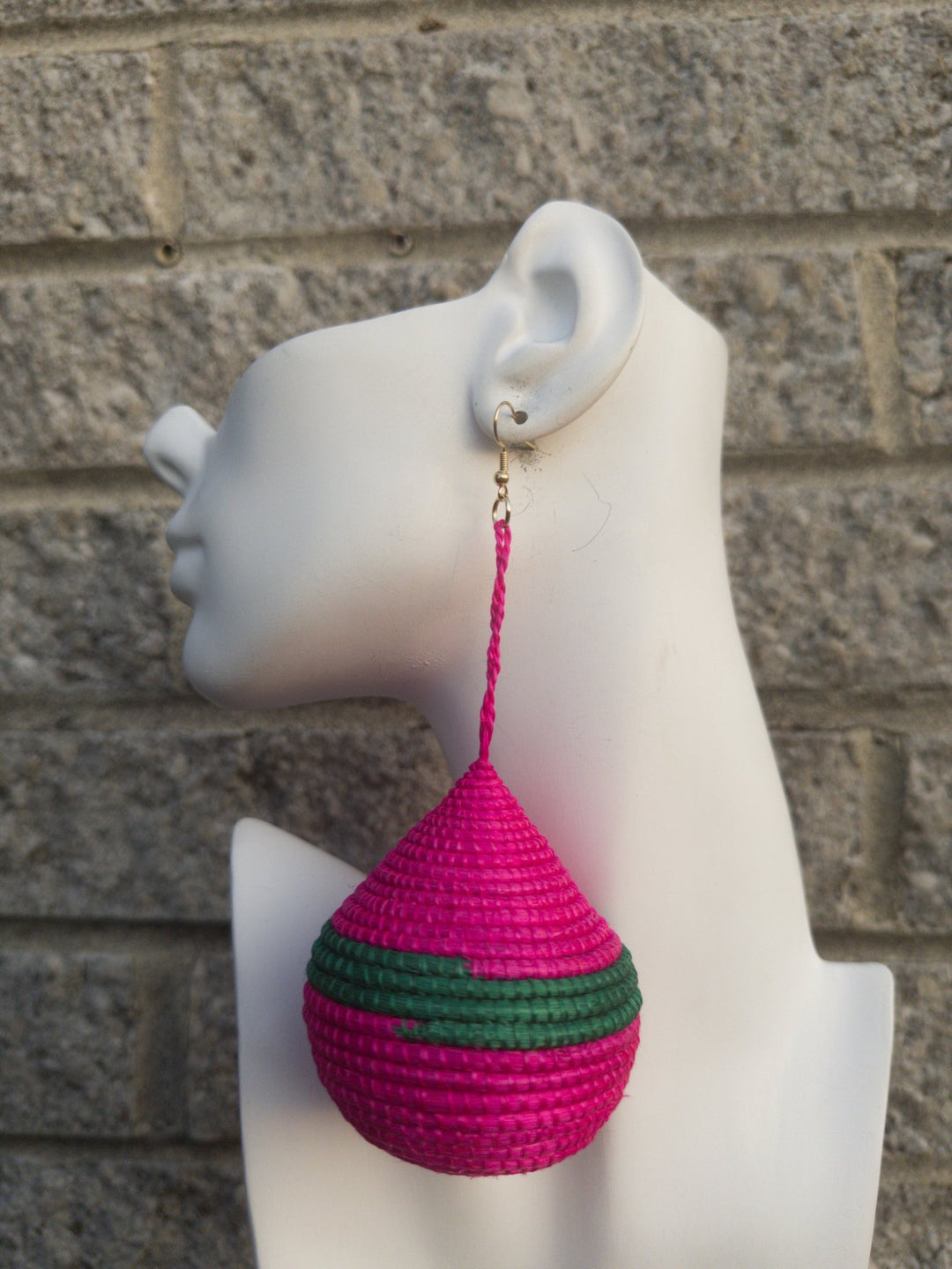 Woven Teardrop Basket Earrings - Trufacebygrace