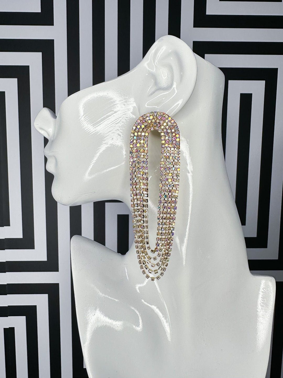 Your Majesty Rhinestone Statement earrings - Trufacebygrace