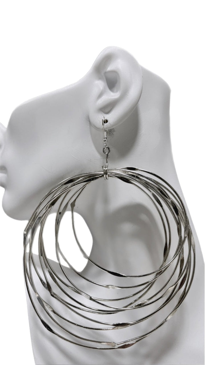Zamunda Multi - loop Brass Earrings - Trufacebygrace