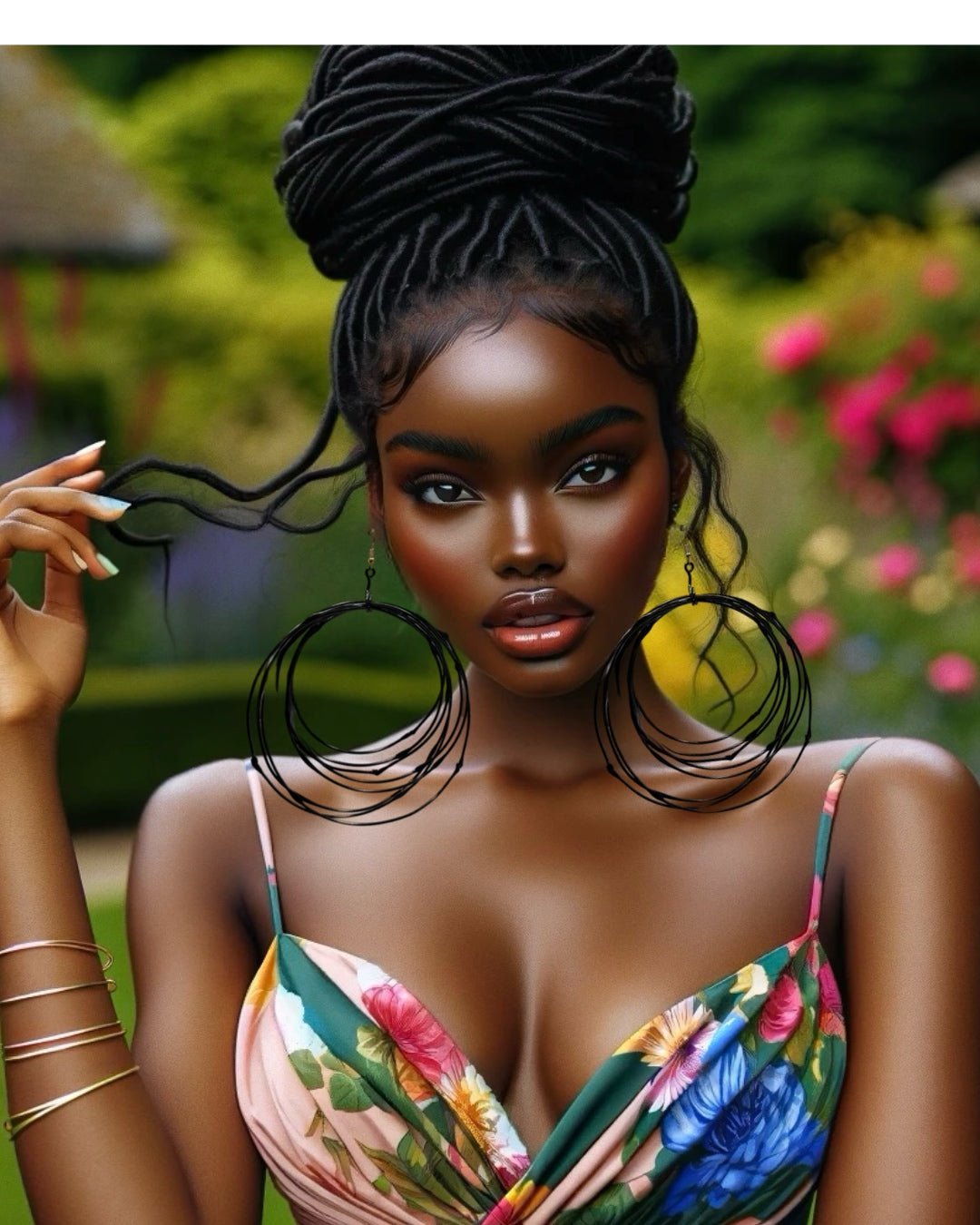 Zamunda Multi - loop Brass Earrings - Trufacebygrace