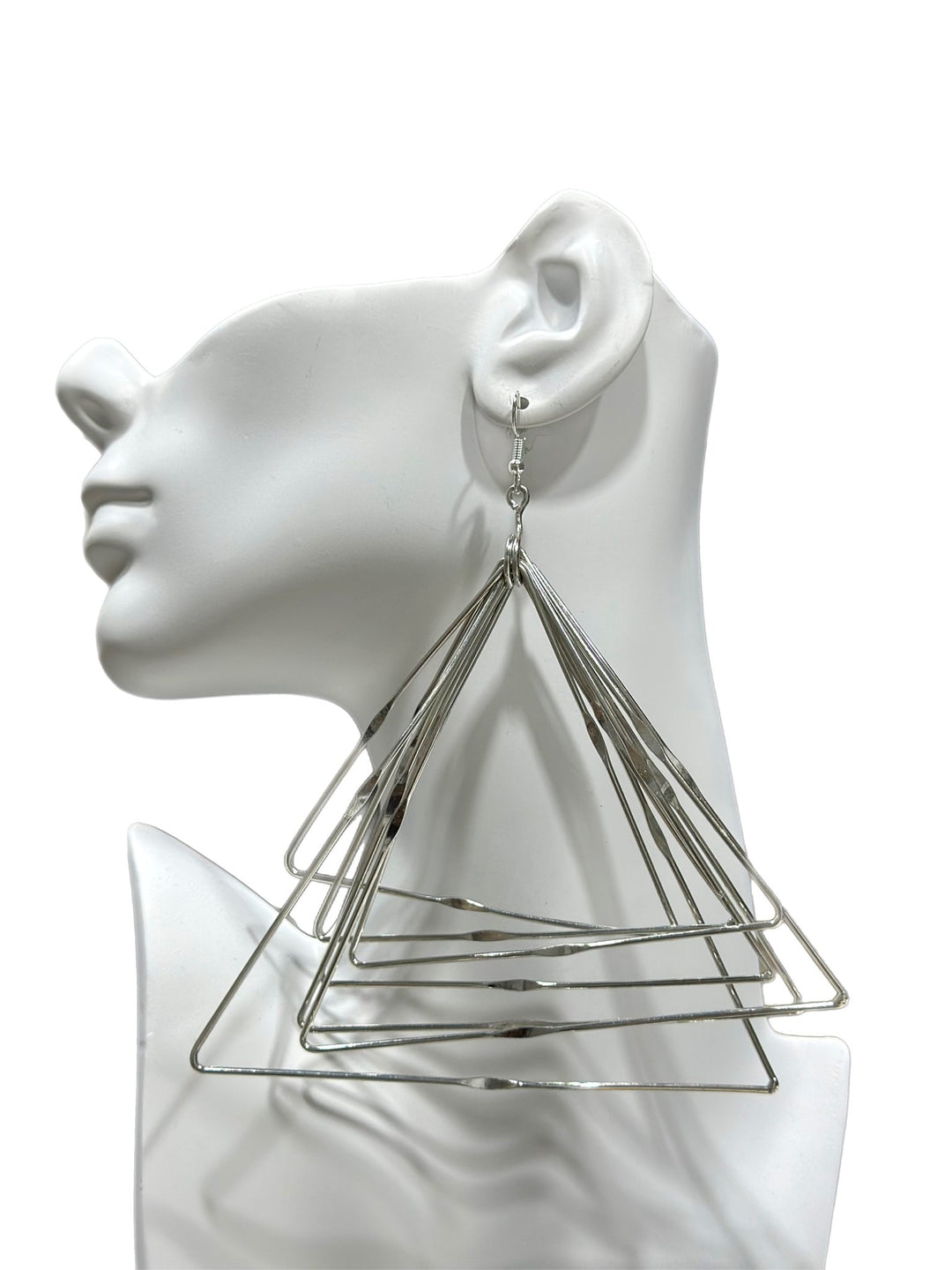 Zamunda multi strand Triangle Earrings - Trufacebygrace