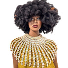 Zena Reversible Cowrie/ Cowry Shell Bib Necklace - Trufacebygrace