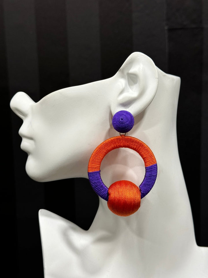 Zuri thread  Loop Earrings - Trufacebygrace