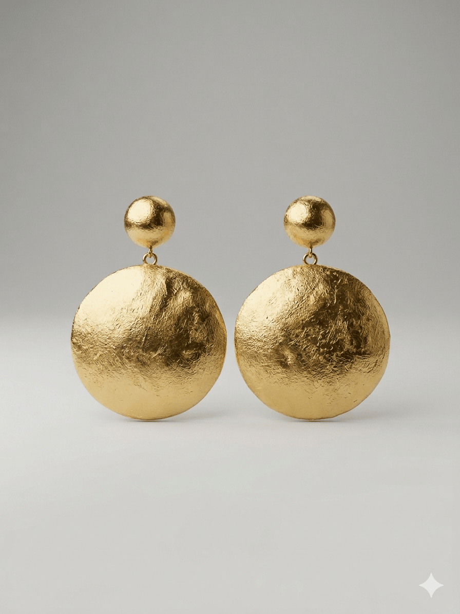 Zuwena Burnished Glow Foil Earrings - Trufacebygrace
