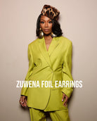 Zuwena Burnished Glow Foil Earrings - Trufacebygrace