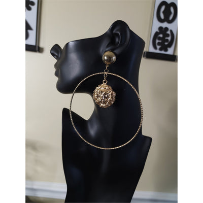The Lioness Gold Hoops - Trufacebygrace