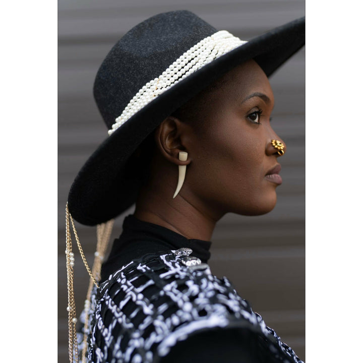 Afrifa Punk Rock Horn faux Ear gauge - Trufacebygrace