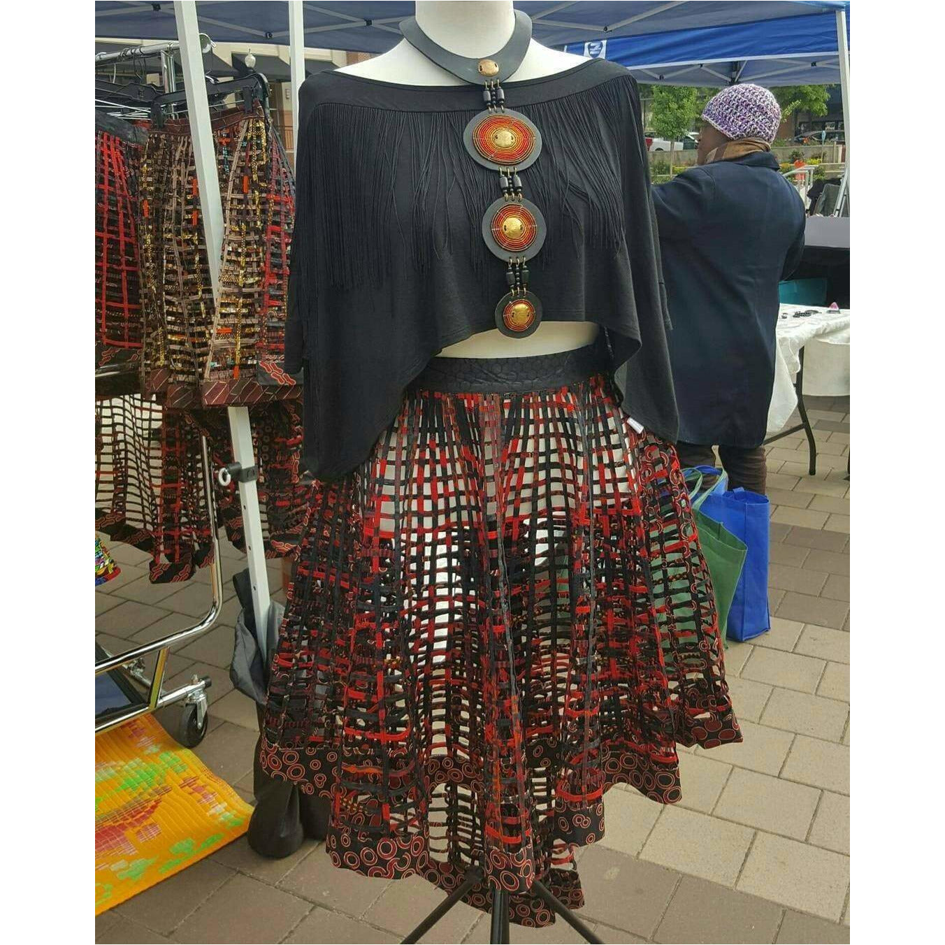 Ankara  Laced Skirt High-Low - Trufacebygrace