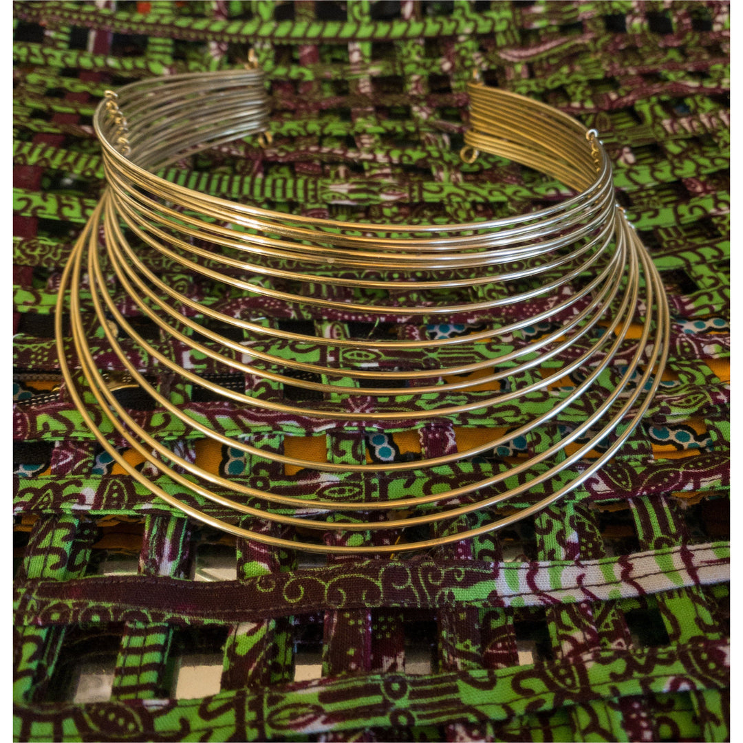Chizi Multi strand Brass Necklace - Trufacebygrace